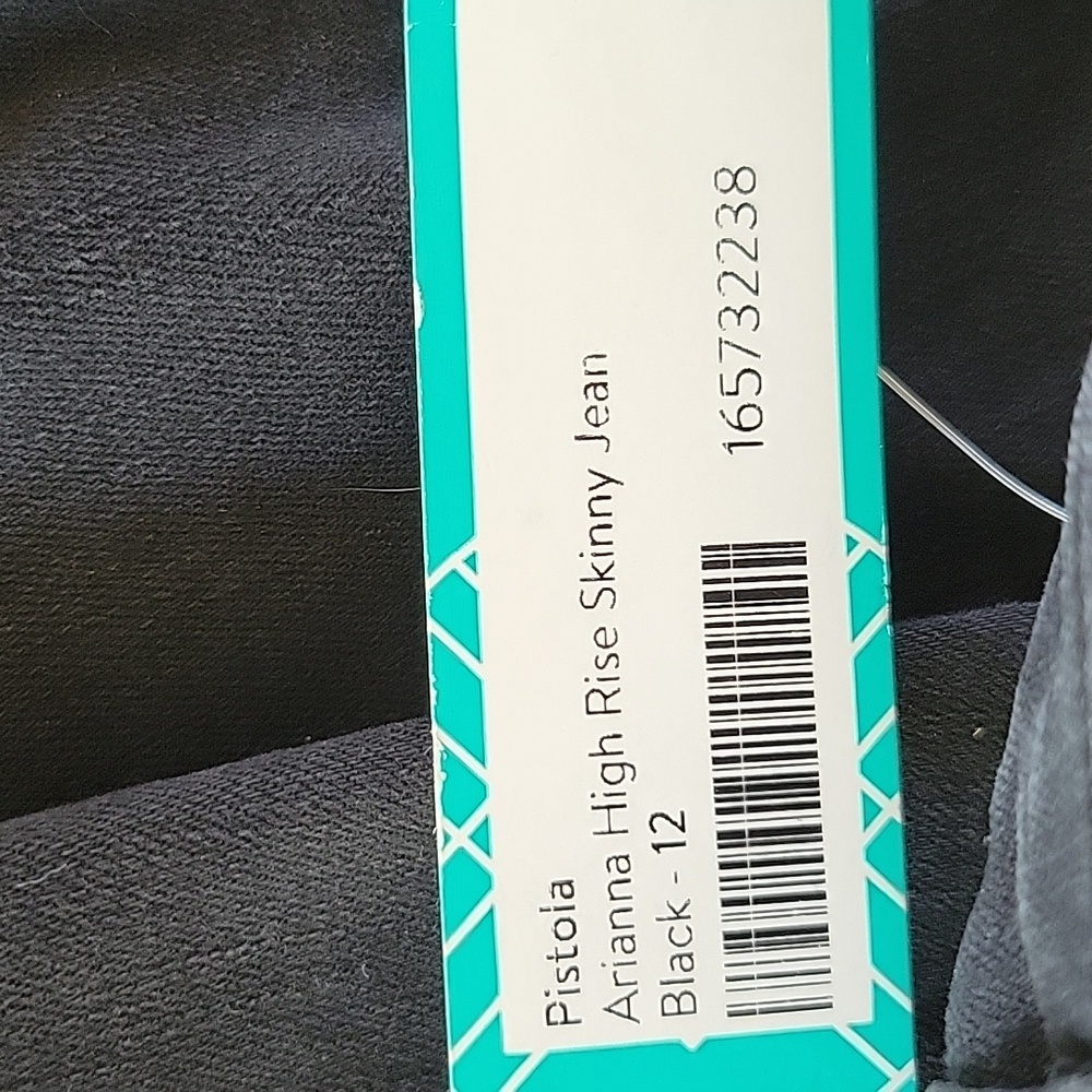 Pistola Midnight Black High Rise Skinny Stretch Jeans Indie Grunge NWT Sz 31 - Picture 9 of 9